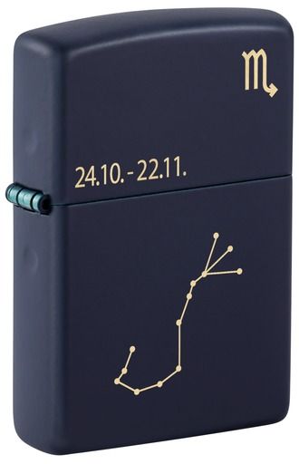 Zippo Aansteker 239 Zodiac Scorpio Design - vooraanzicht