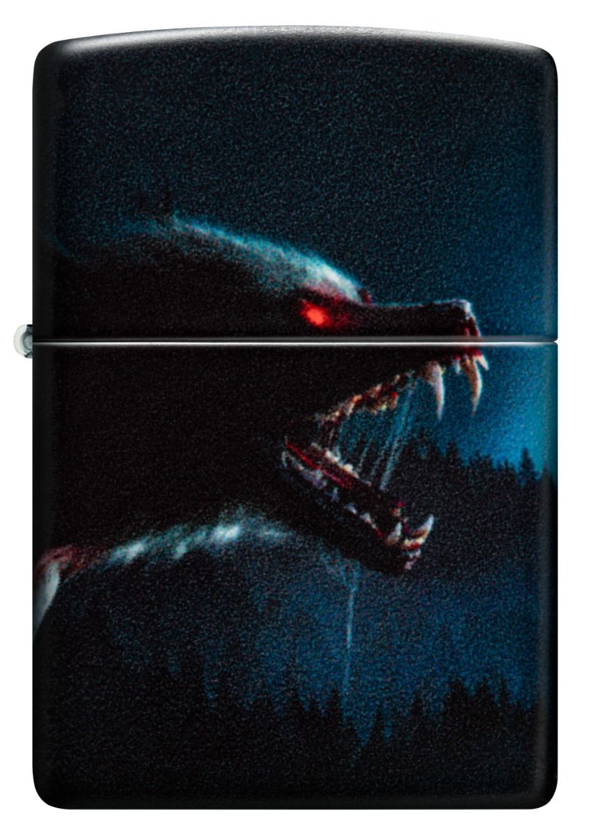 Zippo 49352 Horror Wolf Design aansteker achteraanzicht
