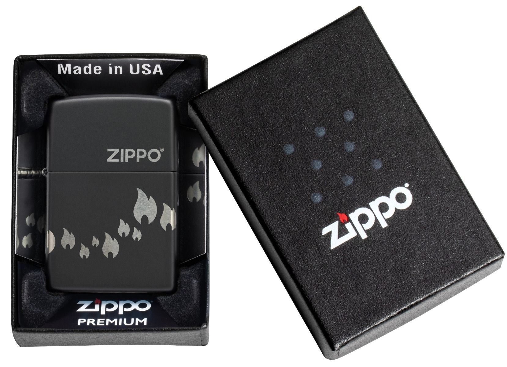 Zippo Aansteker 218 Zippo Design - open