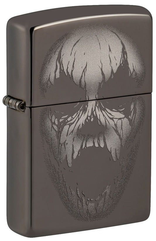 Zippo 150 Screaming Monster Design aansteker vooraanzicht