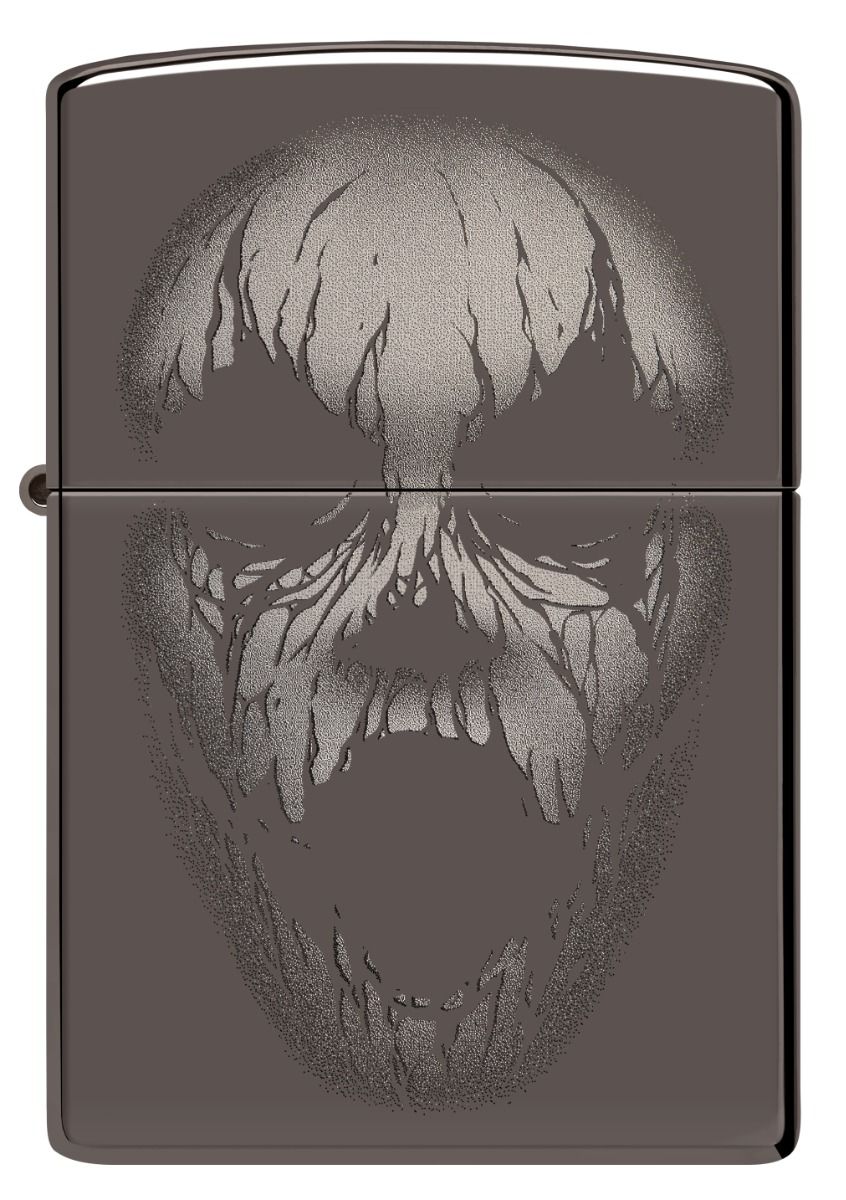 Zippo 150 Screaming Monster Design aansteker achteraanzicht
