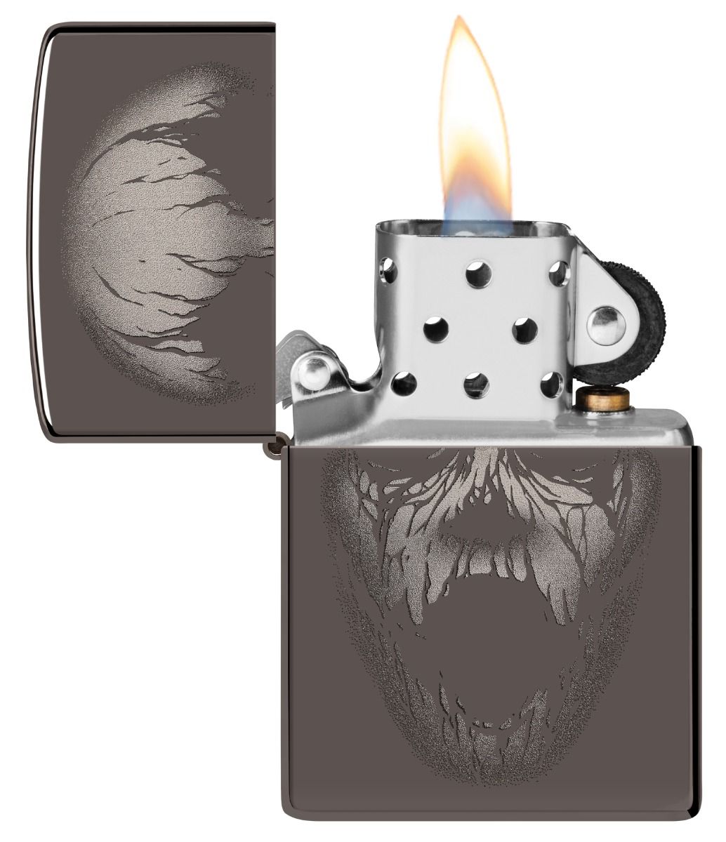 Zippo 150 Screaming Monster Design aansteker detail 1