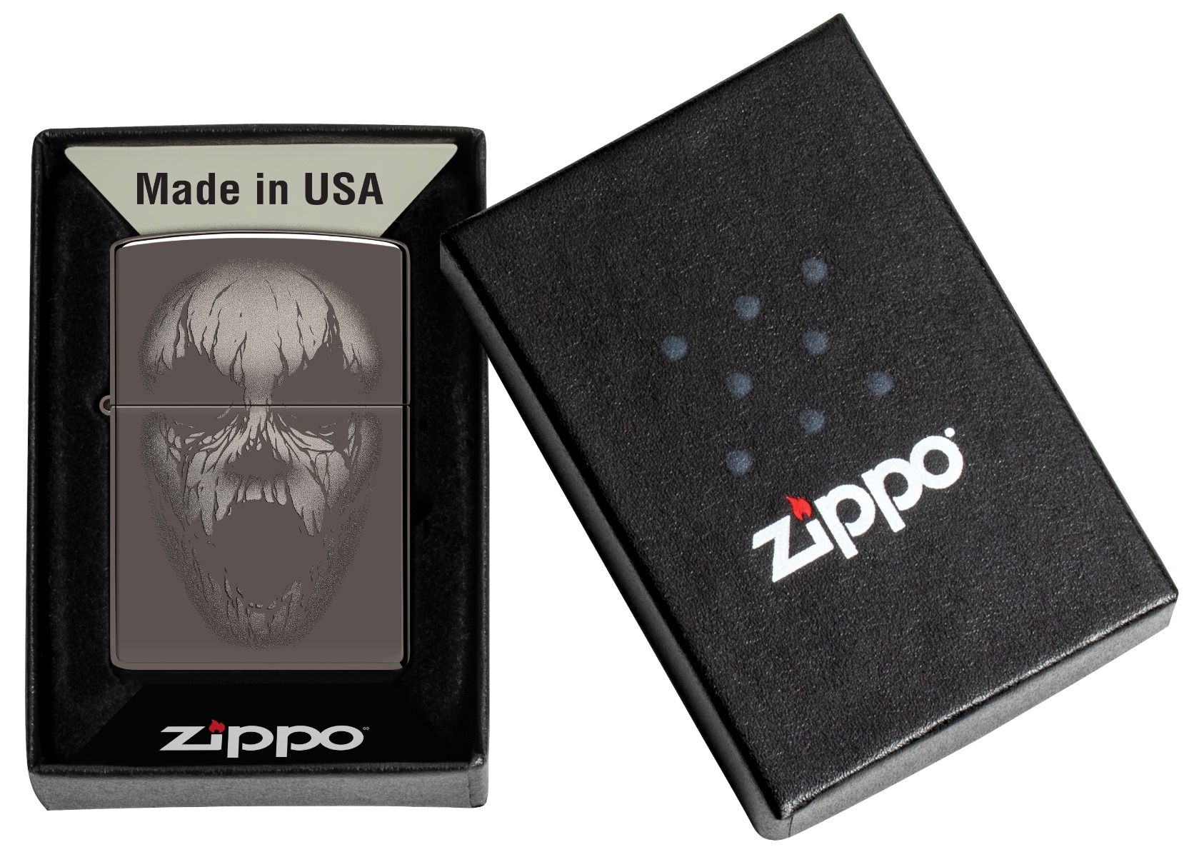 Zippo 150 Screaming Monster Design aansteker detail 2