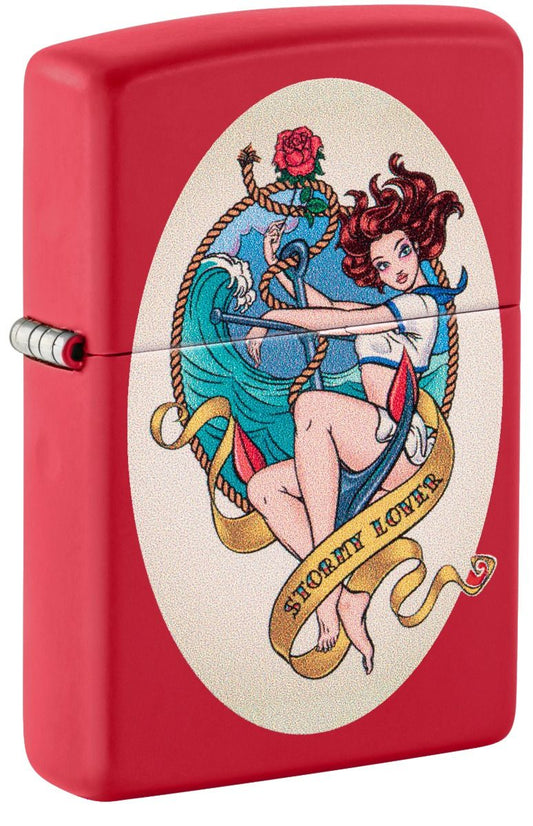 Zippo Aansteker - 233 Stormy Lover Design - vooraanzicht