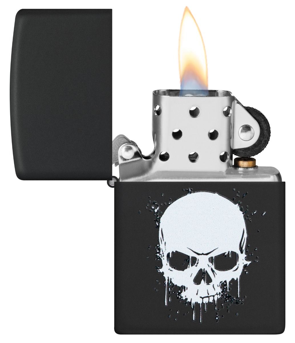 Zippo Aansteker - 218 Dripping Skull Design - detail 1