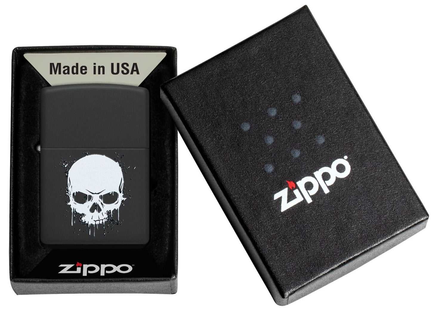 Zippo Aansteker - 218 Dripping Skull Design - detail 2