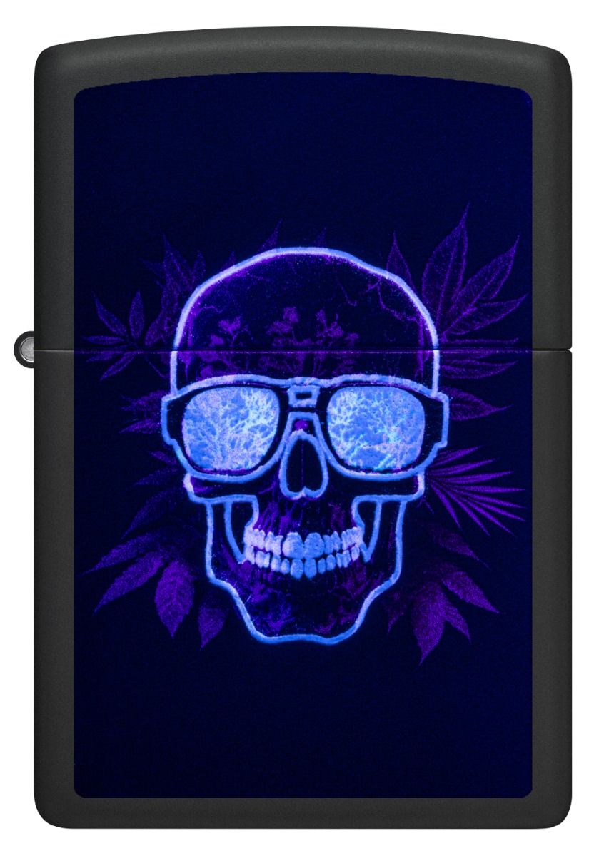 Zippo Aansteker - 218 Cannabis Skull Design - detail 2