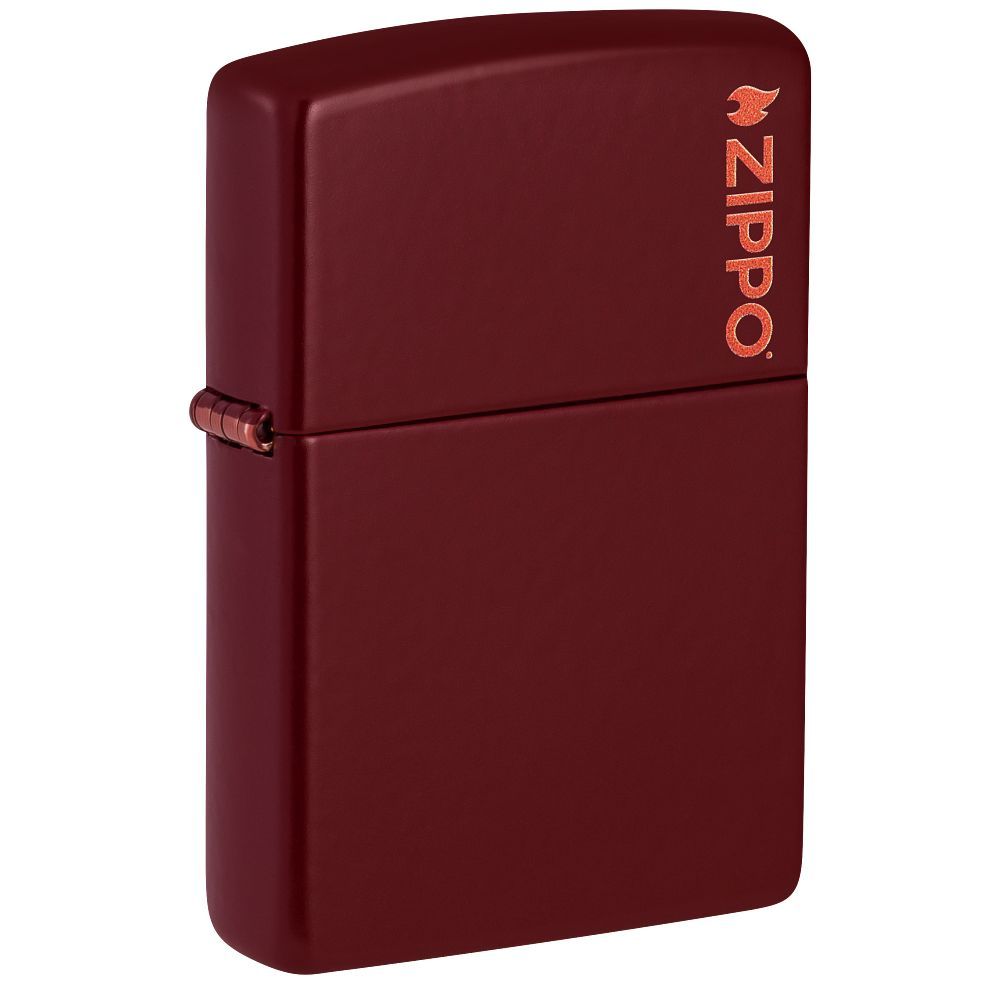 Zippo Aansteker Merlot with Zippo Logo - vooraanzicht
