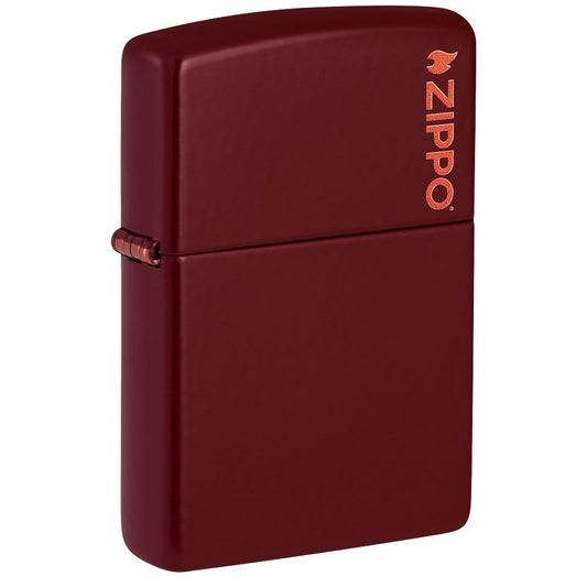 Zippo Aansteker Merlot with Zippo Logo - vooraanzicht