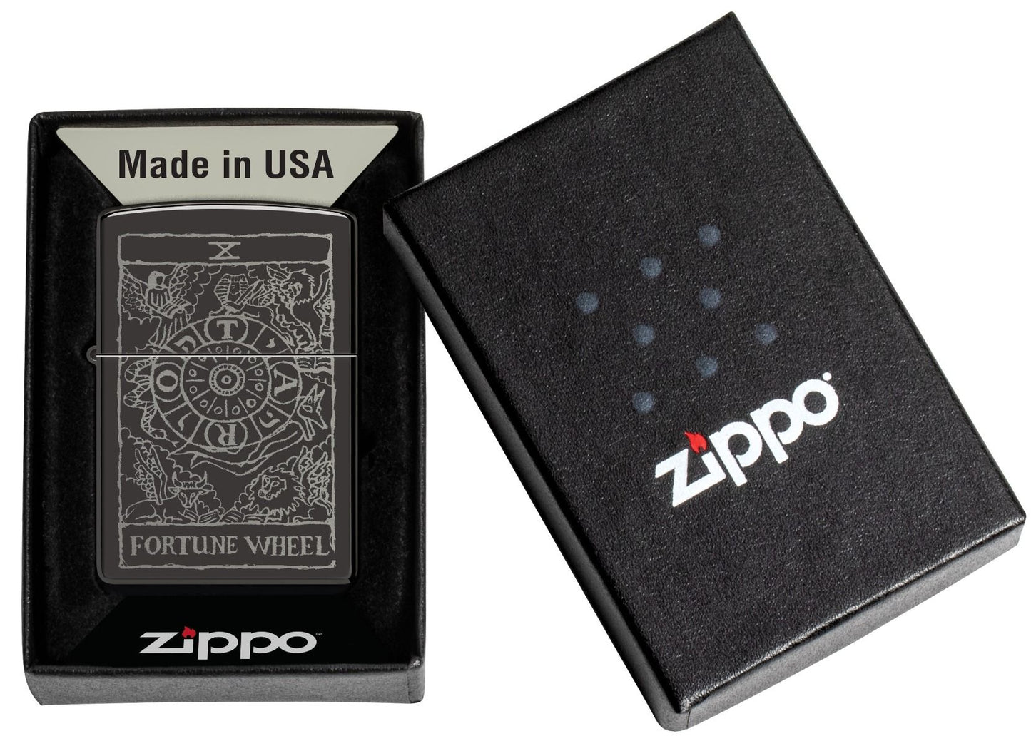 Zippo Aansteker 24756 Wheel Of Fortune Design - detail