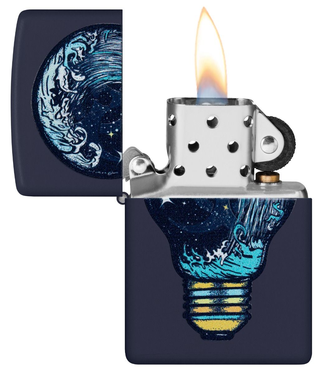 Zippo Aansteker 239 Toxic Waves Design - achteraanzicht