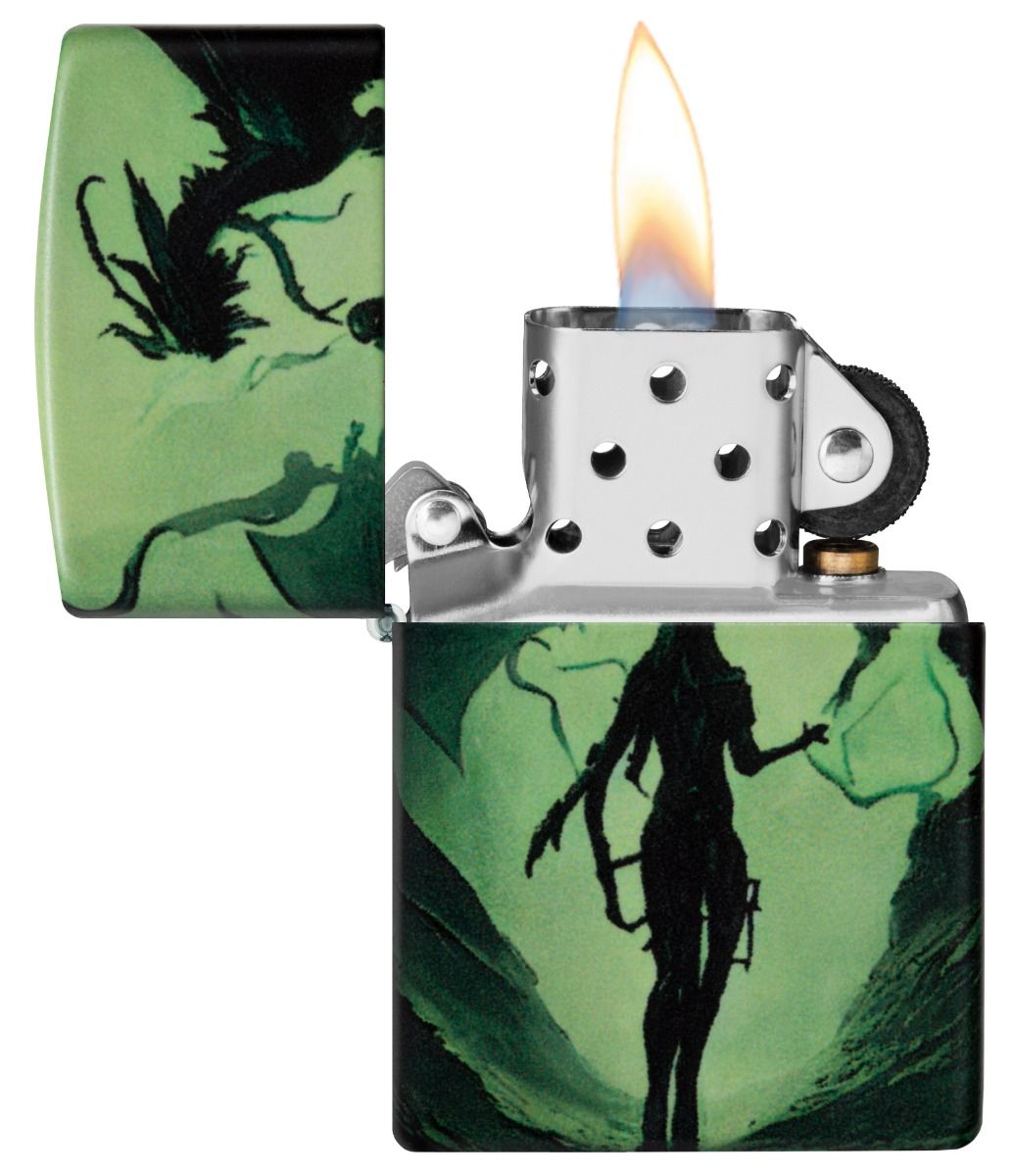Zippo Aansteker 49193 Dragon Design - achteraanzicht