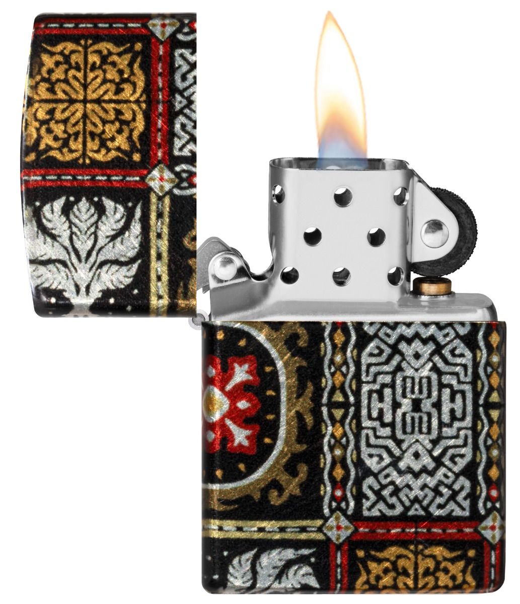 Zippo Aansteker 48459 Pattern Design - achteraanzicht