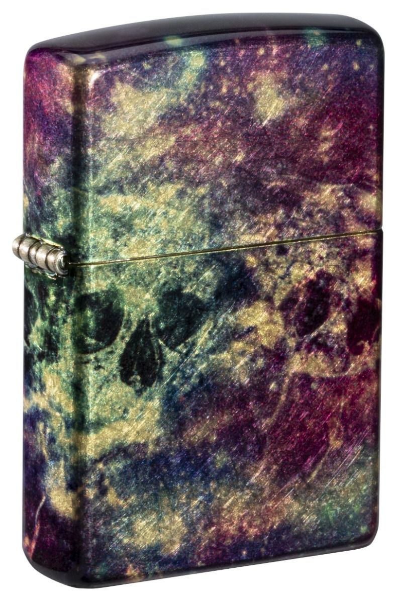 Zippo Aansteker 48458 Galaxy Skull Design - vooraanzicht
