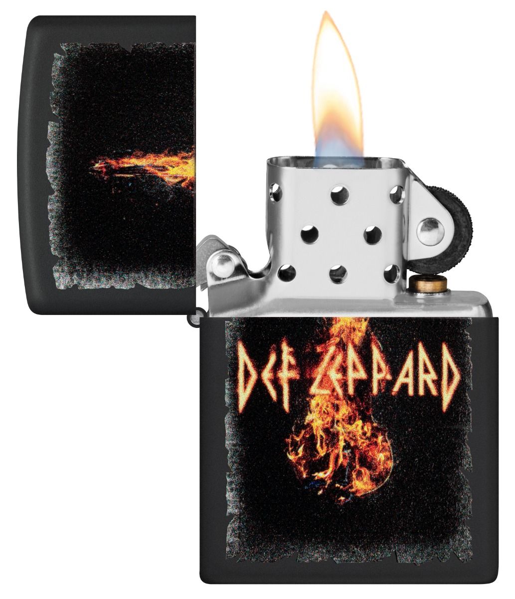 Zippo Aansteker 218 Def Leppard - achteraanzicht