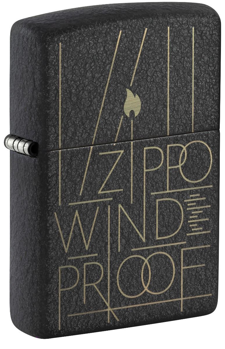 Zippo Aansteker 236 Line Art Zippo Design - vooraanzicht