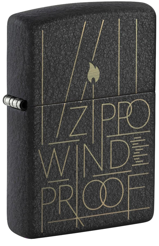 Zippo Aansteker 236 Line Art Zippo Design - vooraanzicht