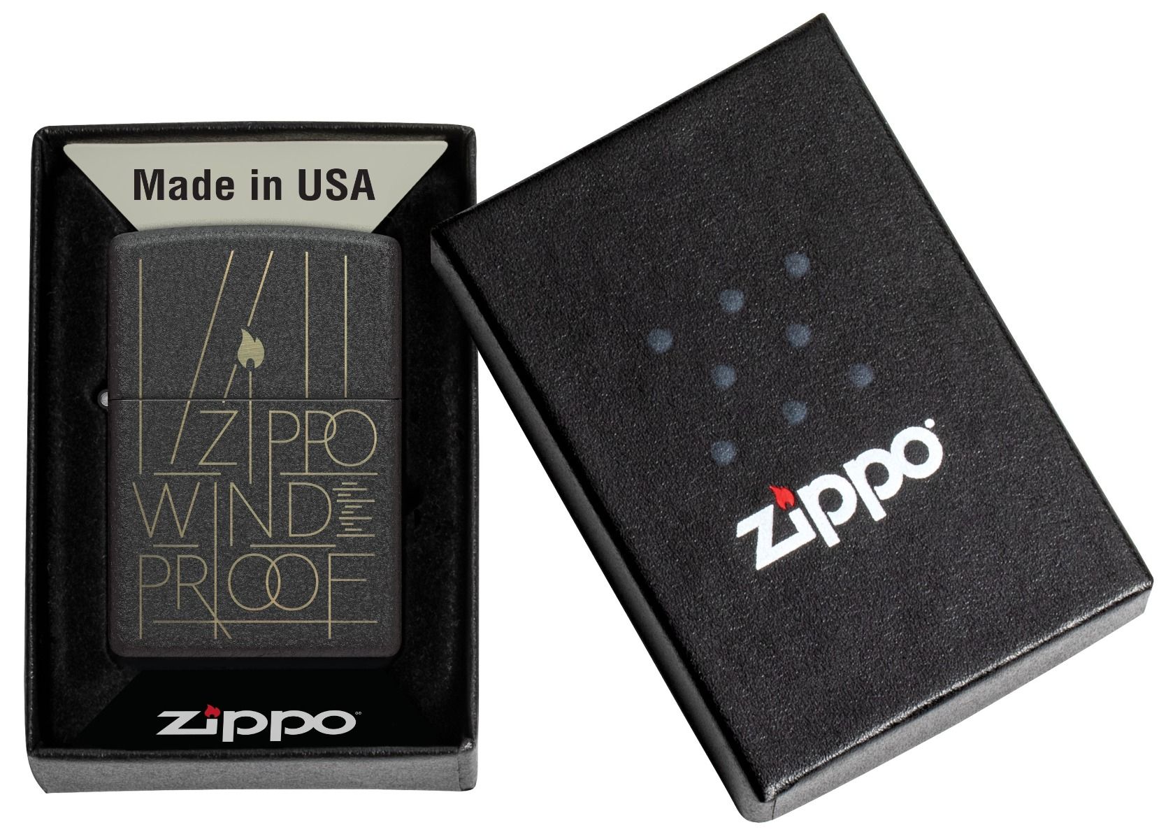 Zippo Aansteker 236 Line Art Zippo Design - detail