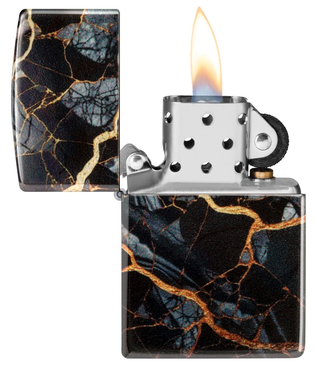 Zippo Aansteker 48459 Marble Design - achteraanzicht