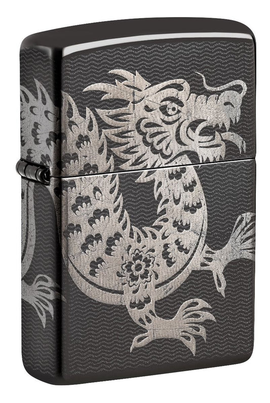 Zippo Aansteker - 24756 Asian Dragon Design - vooraanzicht