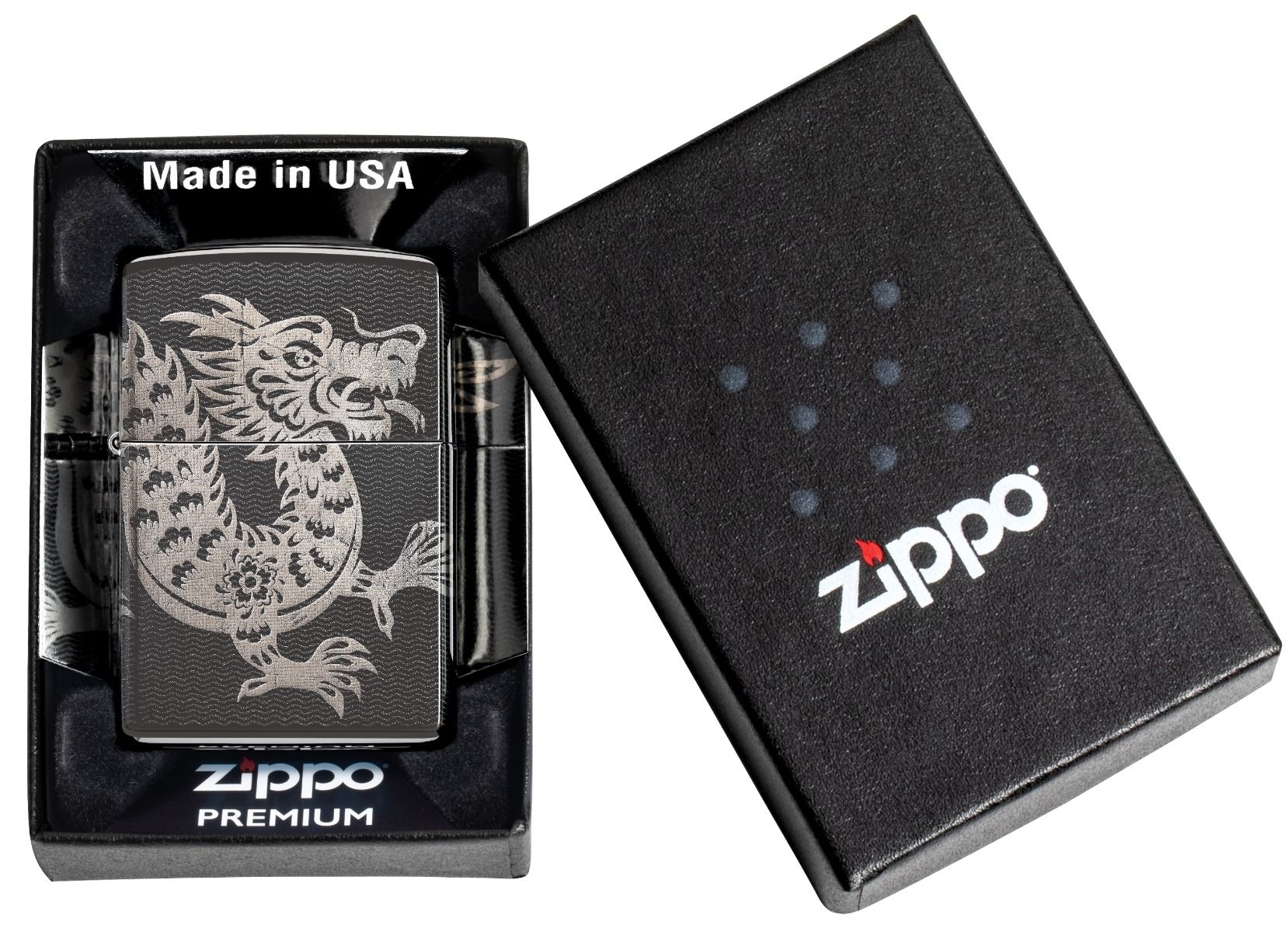 Zippo Aansteker - 24756 Asian Dragon Design - detail 4