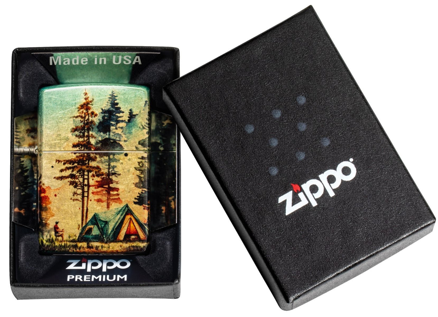 Zippo Aansteker 48458 Camping Design - detail