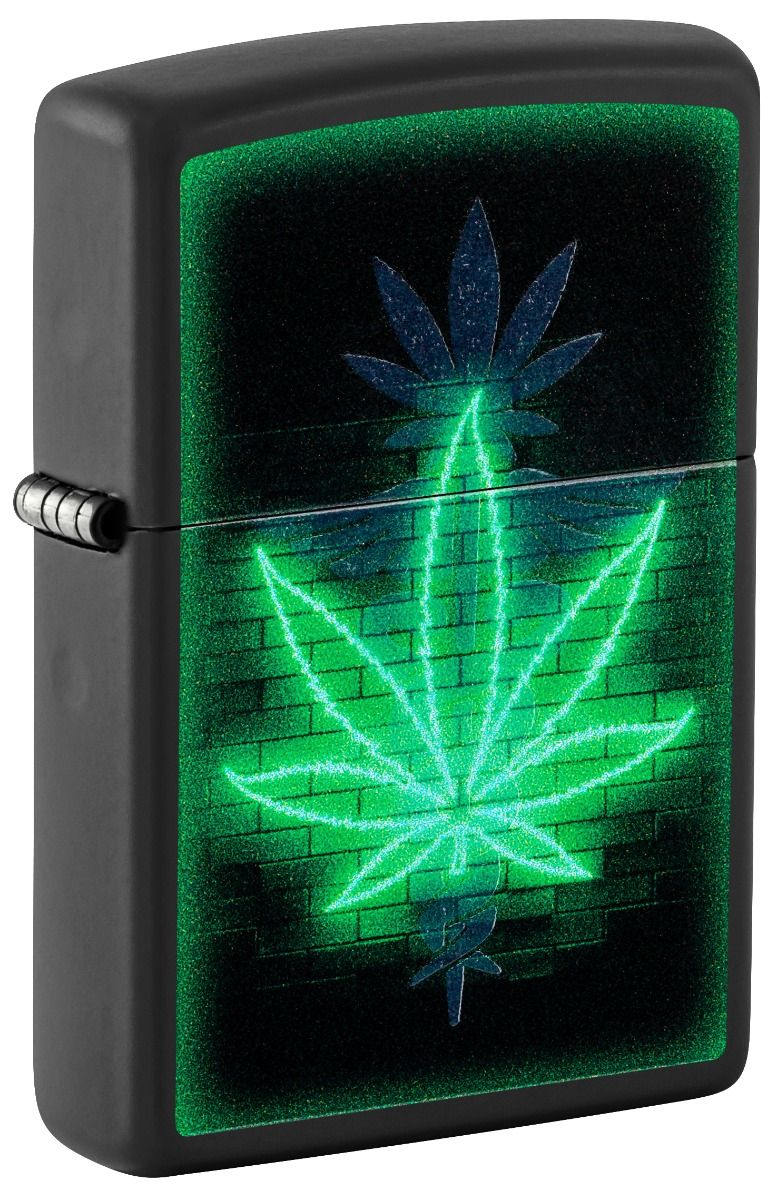 Zippo Aansteker 218 Glowing Leaf Design - vooraanzicht