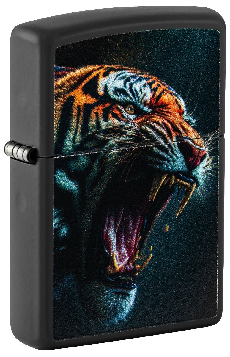 Zippo Aansteker - 218 Fierce Tiger Design - vooraanzicht