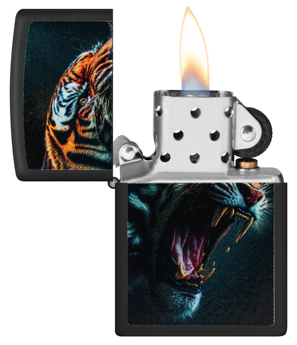 Zippo Aansteker - 218 Fierce Tiger Design - detail 1