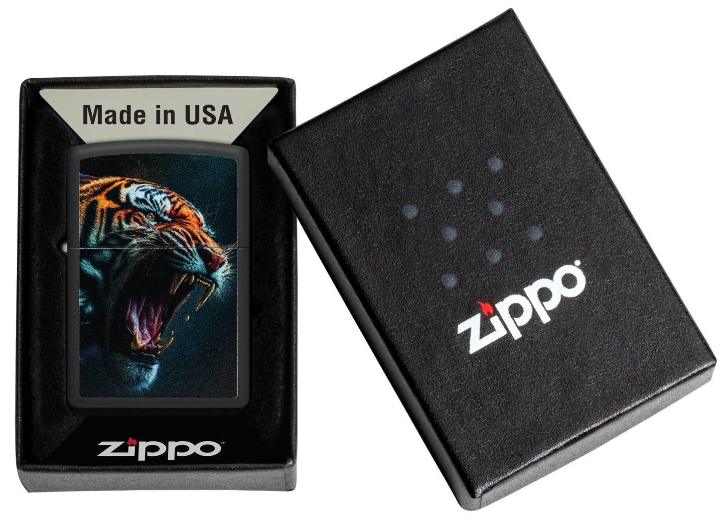 Zippo Aansteker - 218 Fierce Tiger Design - detail 2