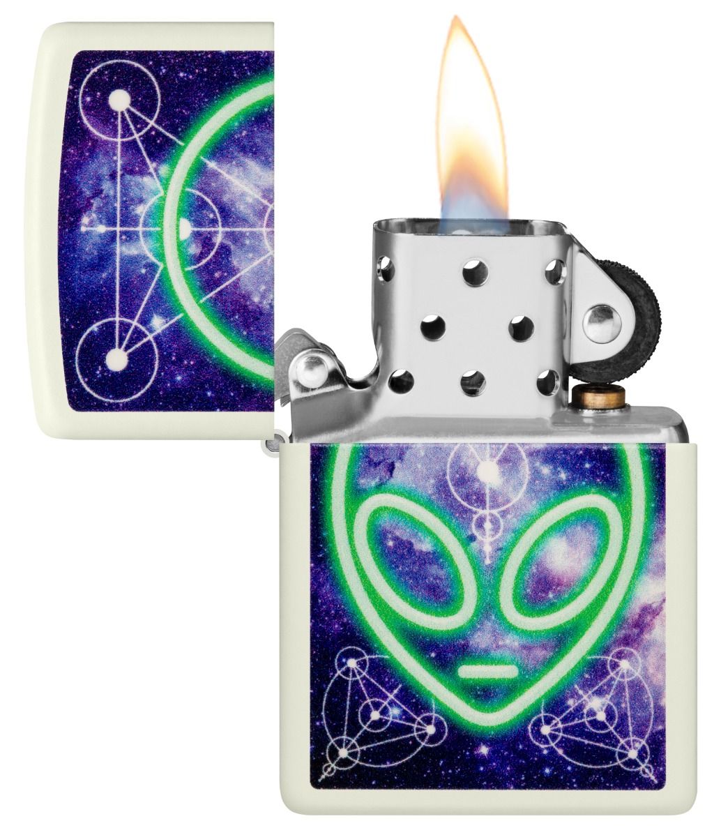 Zippo Aansteker 49193 Alien Design - achteraanzicht