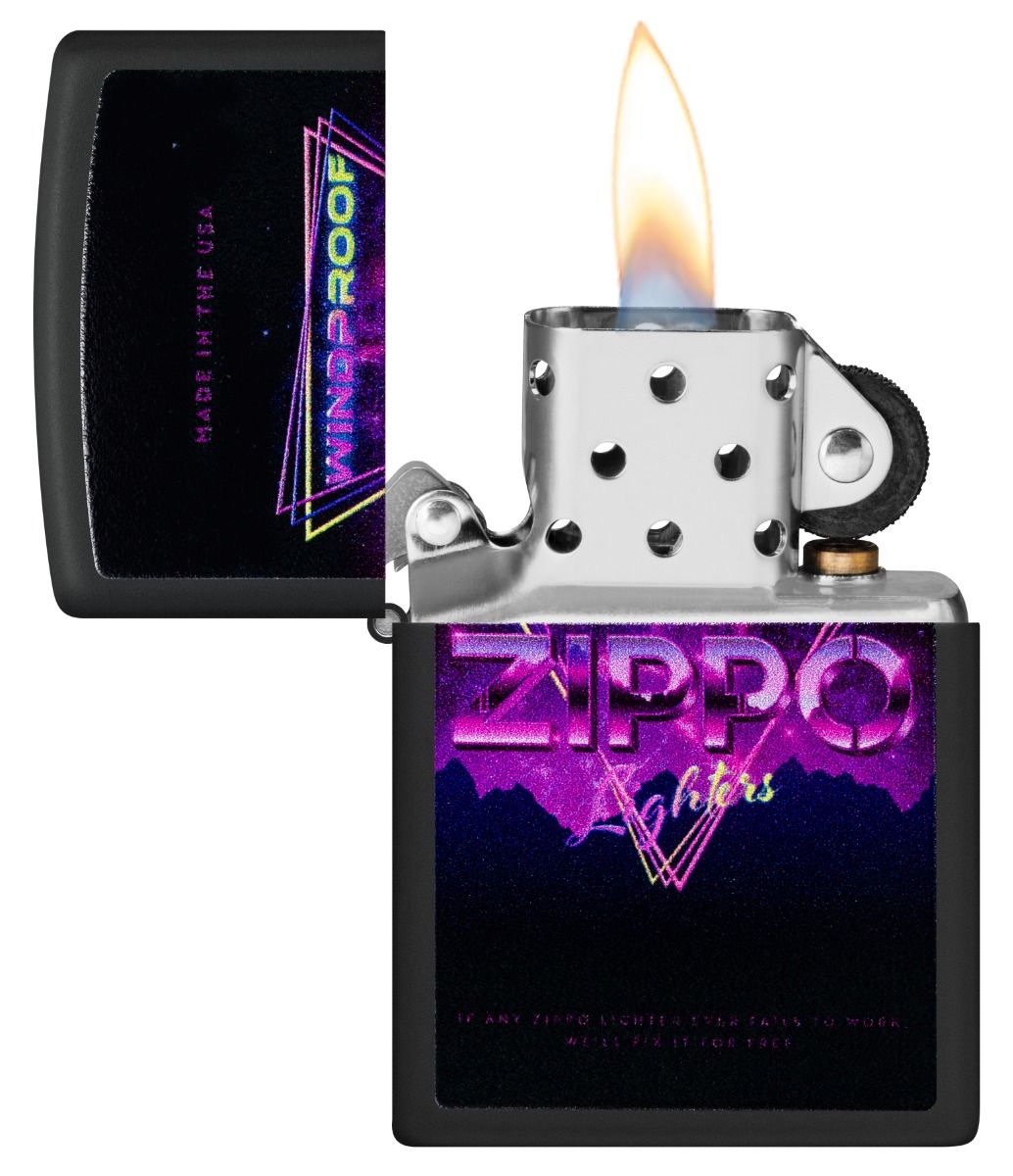 Zippo Aansteker 218 Zippo Triangle Design - achteraanzicht