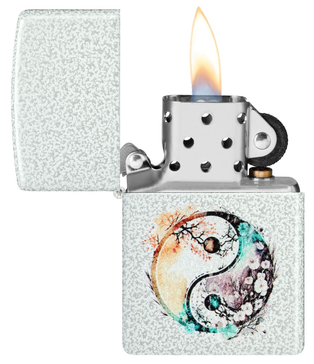 Zippo Aansteker 46020 Watercolor Yin Yang Design - achteraanzicht