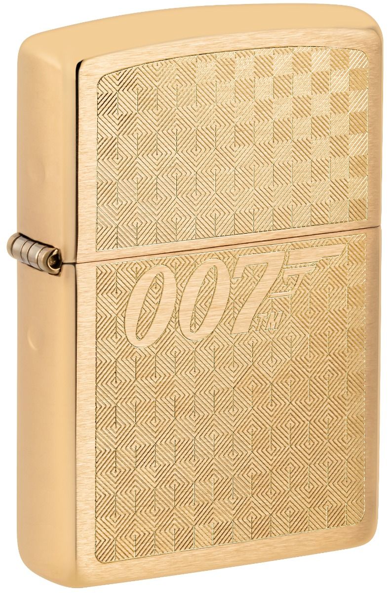Zippo Aansteker 204B Bond BT 007 Gun Logo - vooraanzicht