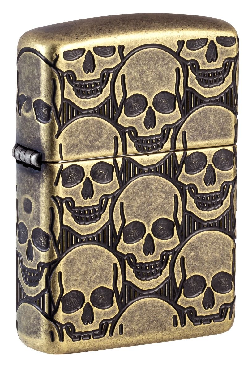 Zippo Aansteker 29561 Skulls Design - vooraanzicht