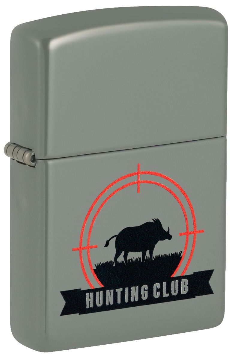Zippo Aansteker 49843 Hunting Club Design - vooraanzicht
