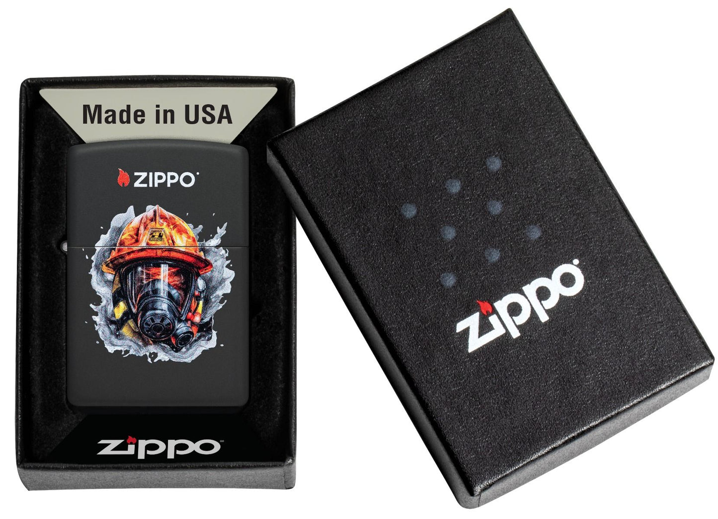 Zippo Aansteker 218 Firefighter Design - detail