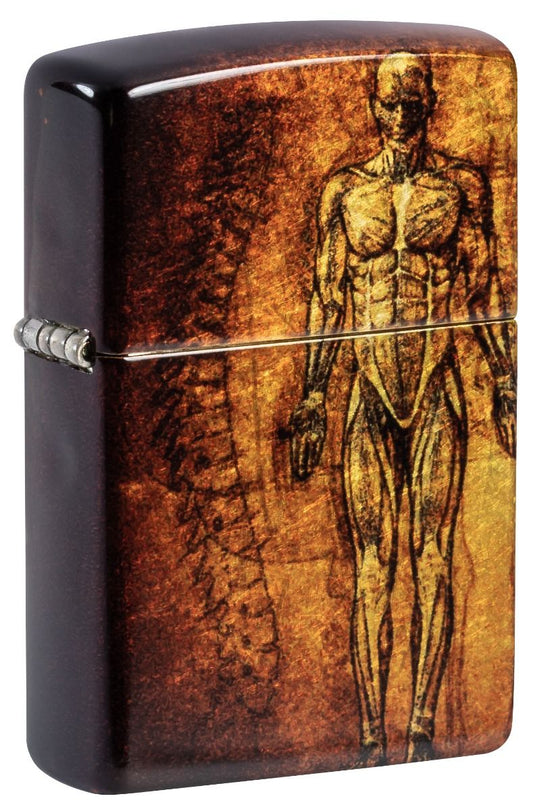Zippo Aansteker 48458 Anatomy Design - vooraanzicht