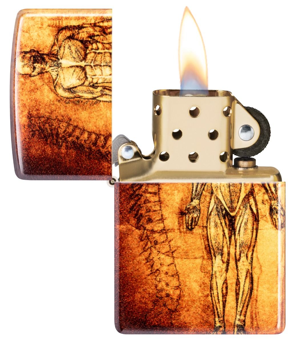 Zippo Aansteker 48458 Anatomy Design - achteraanzicht