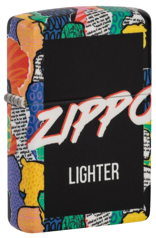 Zippo 49352 Zippo Lighter Crowd Design - vooraanzicht