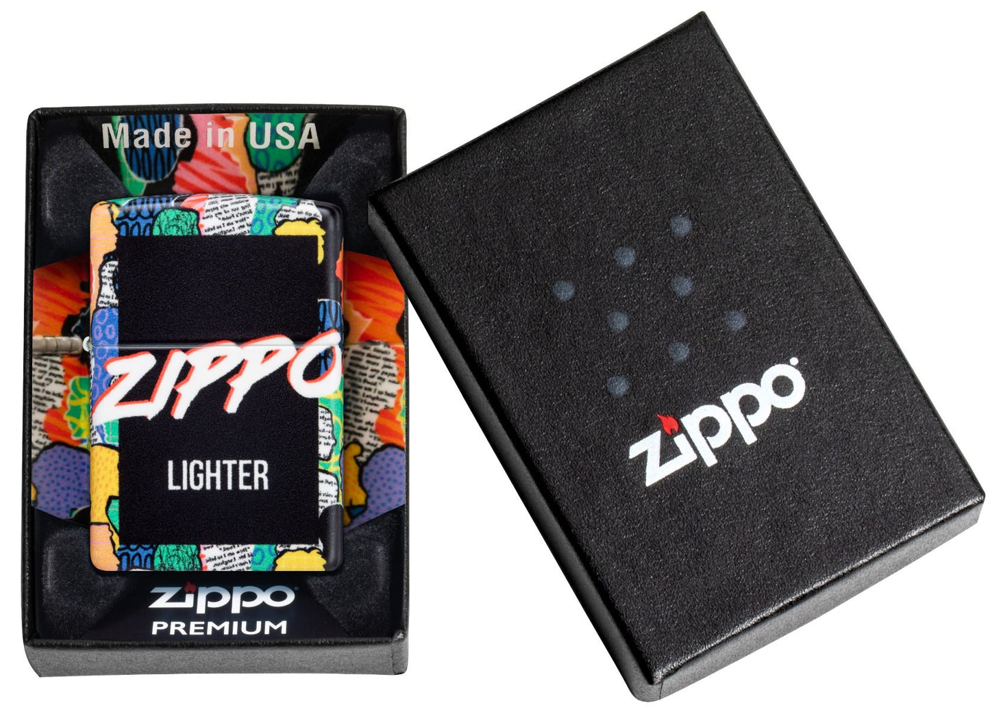 Zippo 49352 Zippo Lighter Crowd Design - detail