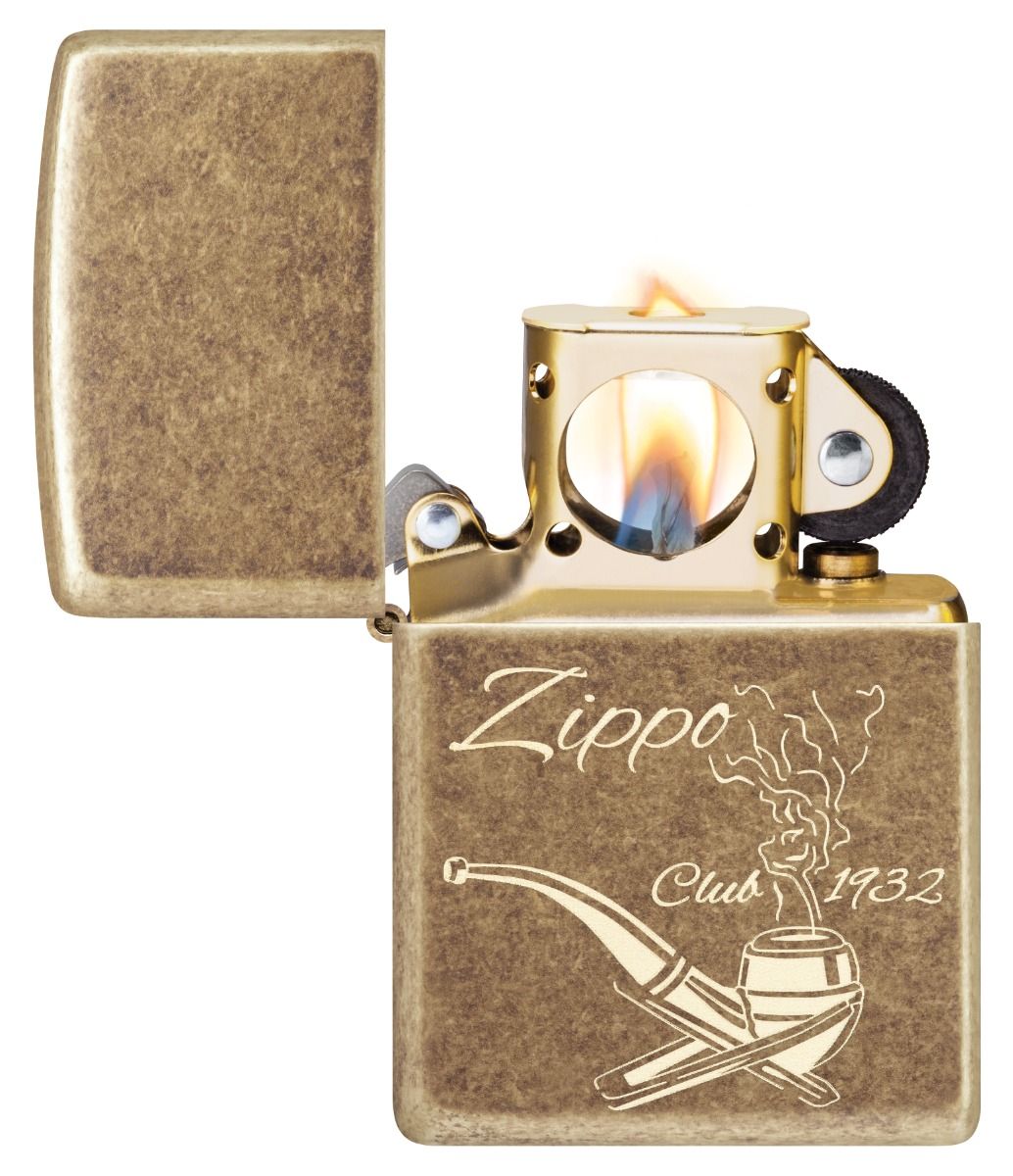 Zippo Aansteker 201FB Zippo Pipe Design - achteraanzicht