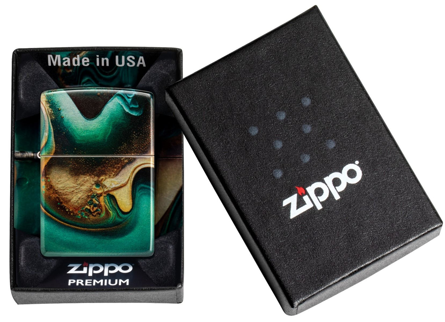 Zippo Aansteker 4849 Marble Design - detail