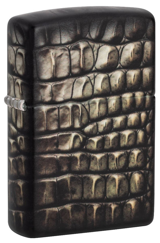 Zippo Aansteker 49352 Alligator Skin Design - vooraanzicht