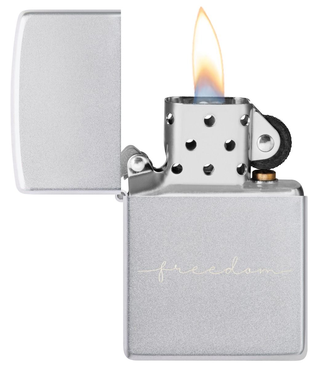 Zippo Aansteker 205 Freedom Design - achteraanzicht