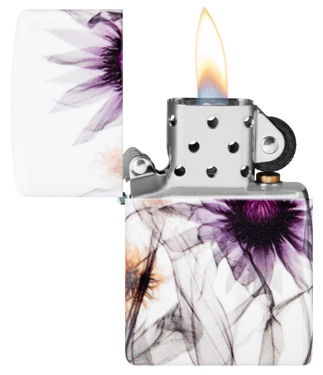 Zippo Aansteker 49352 Flower X-Ray Design - achteraanzicht