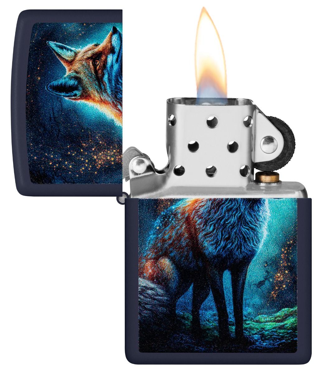 Zippo Aansteker 239 Fox Design - achteraanzicht