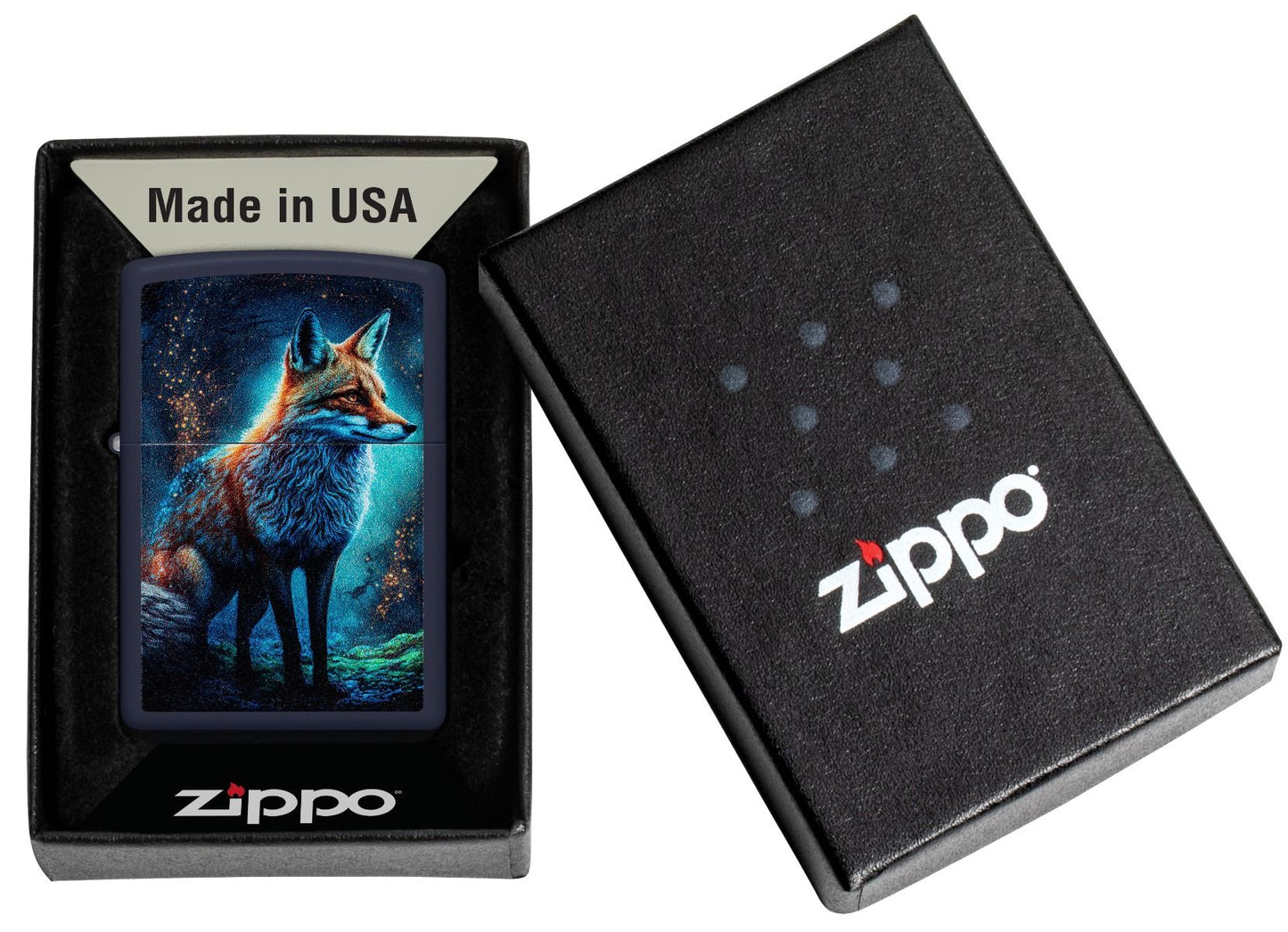 Zippo Aansteker 239 Fox Design - detail