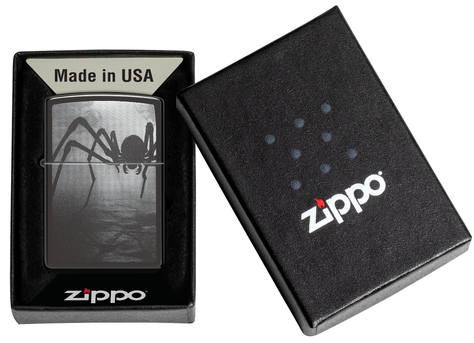 Zippo Aansteker 24756 Spider Design - detail