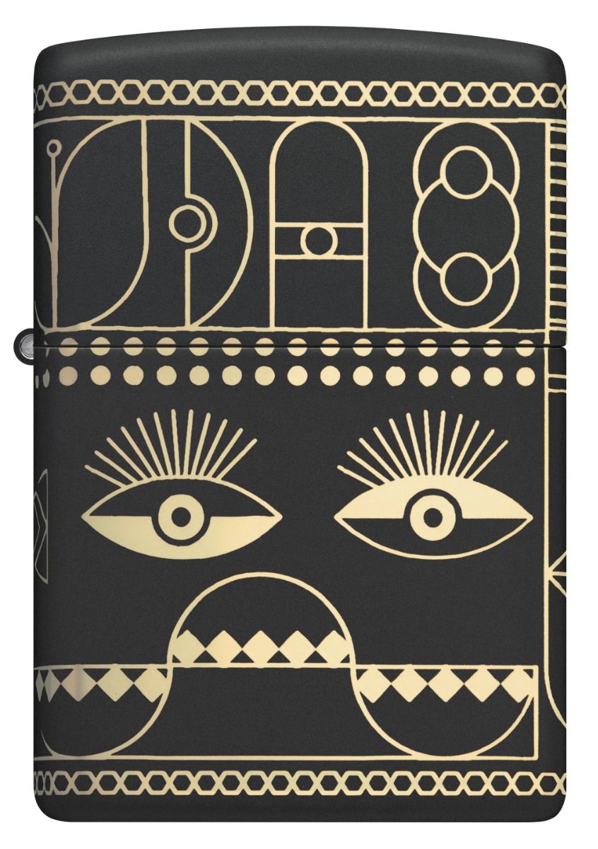 Zippo Aansteker - 218 Art Deco Design - achteraanzicht